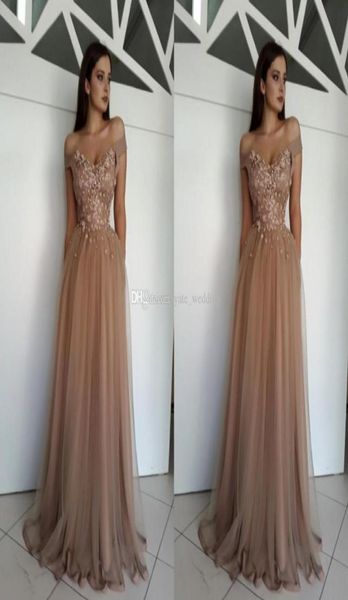 

elegant off the shoulder evening dresses flowers pearl tulle floor length brown formal prom dresses plus size party dress zipper u6634665, Black;red