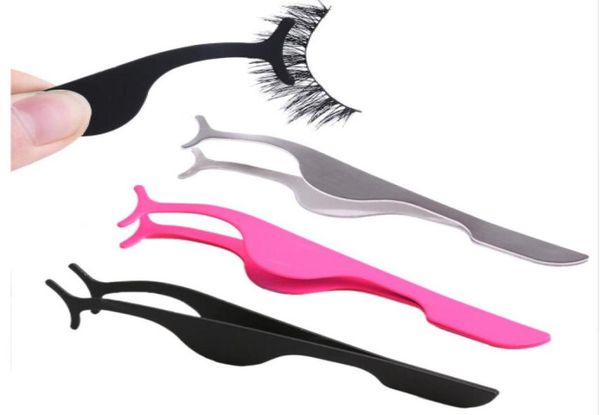 

false eyelash tweezers fake eye lash applicator eyelash extension curler nipper auxiliary clip clamp makeup forceps tools2891799