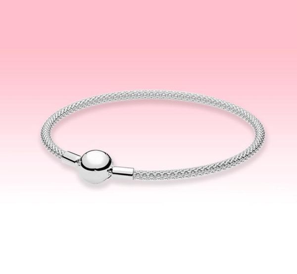 

women sterling silver mesh bracelet bangle bracelets summer jewelry for ball clasp bracelets with original box sets5720626, Black