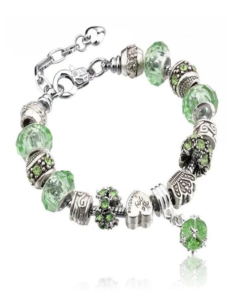 

fashion 925 sterling silver daisies murano glasscrystal european charm beads fits charm bracelets style diy bracelets1561511, Golden;silver