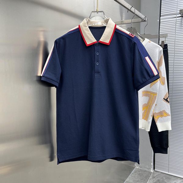 

women's designer summer fashion polo shirt jacquard letter loose versatile short sleeve couple costume t-shirt chest shoulder strap men, White;black