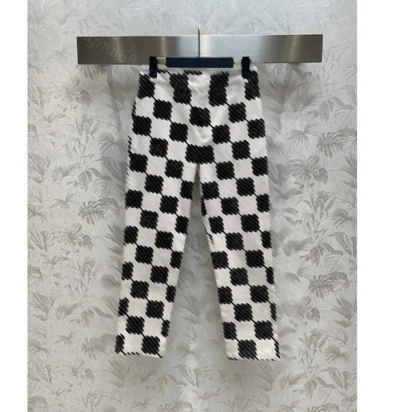 

23ss womens designer clothing womens pants straight leg pants casual pants small leg pants women clothing a1, Black;white