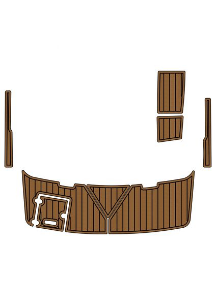 

2019 regal 1900 es swim platform step pad boat eva foam faux teak deck floor
