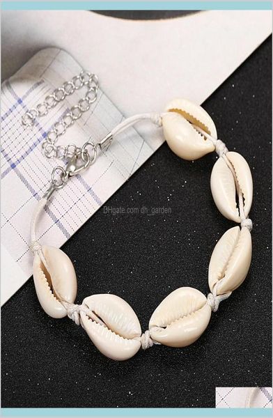 

natural shell anklet chain women charm bracelet fashion accessories jewelry2818031, Golden;silver