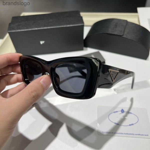 

2023 designer sunglasses classic women's shading sun glasses goggles small frame cat-eye sunglasses, White;black