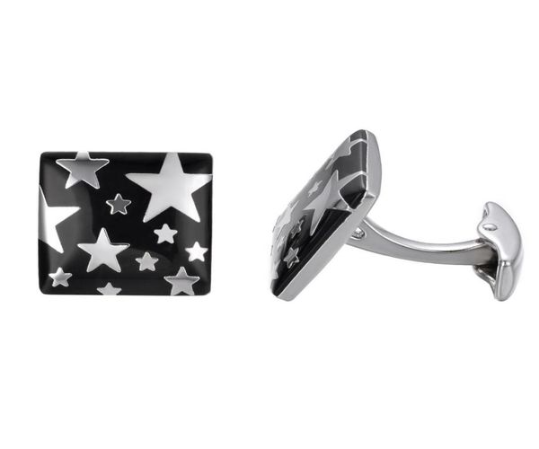 

yoursfs 2 pairsset men stainless steel star cuff links business anniversary wedding birthday gift8354468, Silver