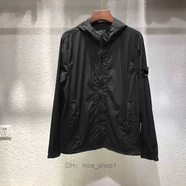 

stones designer mens brand designe spring autumn coat windrunner fashion hoodies sports windbreaker casual zipper coats man outerwear wsjm 1, Black;brown