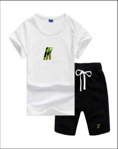

kids summer fashion clothing sets kids designer clothes thin short sleeve shorts boys girls print 27 years baby6550739, White