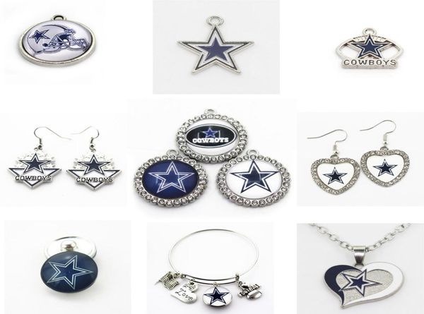 

us football team charms cowboy dangle charms sports diy bracelet necklace pendant jewelry hanging charms2313861, Bronze;silver