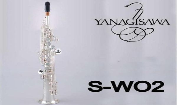 

japan yanagisawa sw02 b flat music instrument silver plating soprano saxophone yanagisawa straight sax 6513477