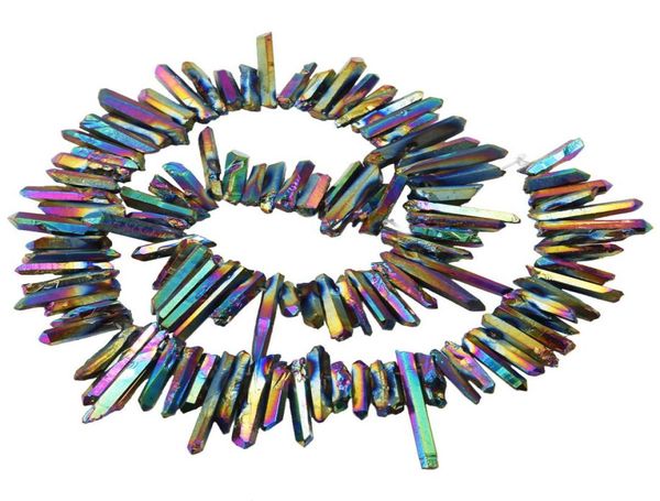 

rough irregular aura crystal stone point for jewelry making necklace bracelets earrings sticks shard loose beads raw rock bulk cru1058935