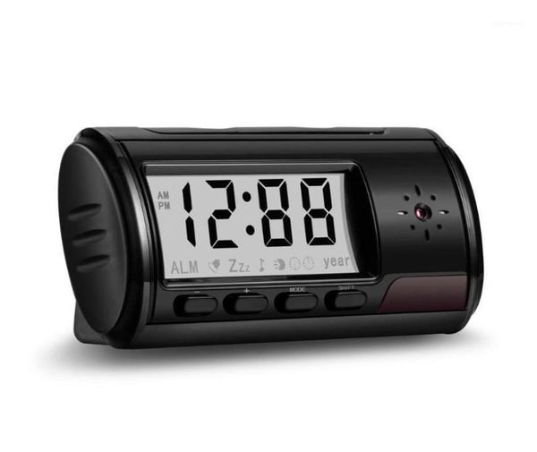 

mini cameras table clock camera hd 720480 multi function camcorder alarm sound recording videotape remote monitor micro camera16774503