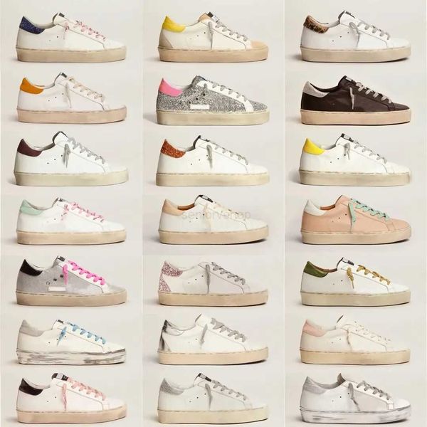 

mens brand star 2023 new italy goldens women super hi gooseitys sneakers woman with shoes box luxury sequin classic white do-old dirty des l, Black