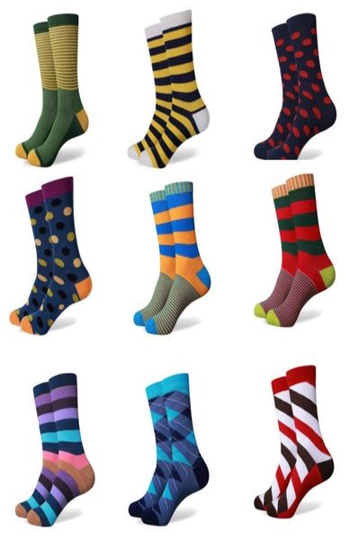 

whole men039s combed cotton colorful funny socks us size75125111677, Black