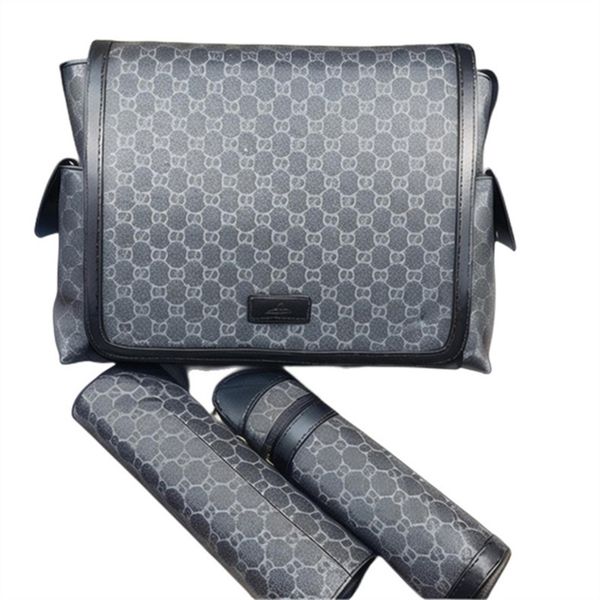 

designer latest baby care diaper bag mommy bag for boys and girls mommy bag replacement pad bottle holder 3 / set a02