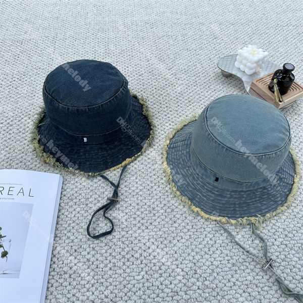 

summer drawstring sports fisherman hats letter designer bucket hats men women wide brim hip hop caps, Blue;gray