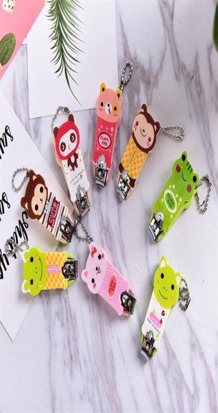 

cute baby nail clipper cartoon finger trimmer scissors nail cutter with hanging function keychain nail clipper1207763
