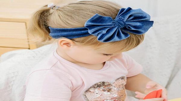 

children039s accessories headband solid color flannelette nylon hair accessories large size baby hair band velvet4317645, Silver