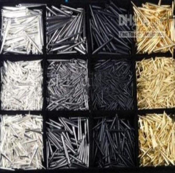 

selling 800pcs ccp earrings spikes beads mix colors 2705592, Black