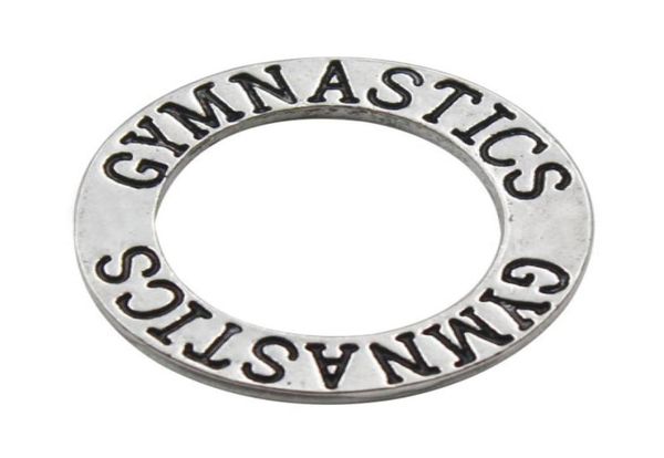 

online whole gymnastics circle charms alloy message charms 50pcs aac7089217150, Bronze;silver