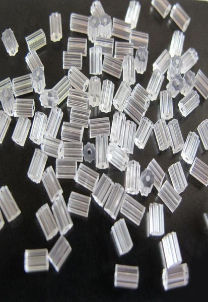 

1000pcslot plastic clear rubber earring backs silicone earrings sers backing replacements earrings jewelry finding3594856, White