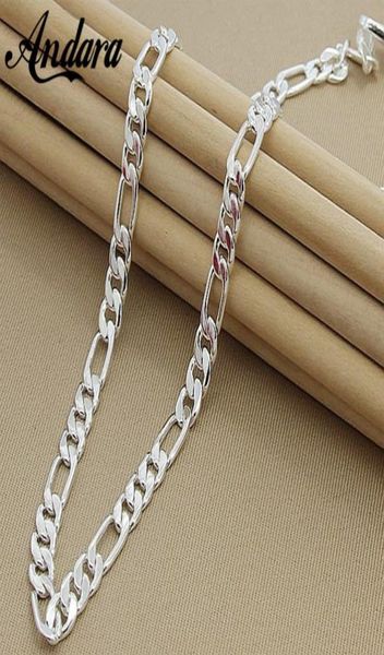 

men039s 8mm 20039039 50cm necklace fashion 925 silver jewelry chain for women male quality8159967