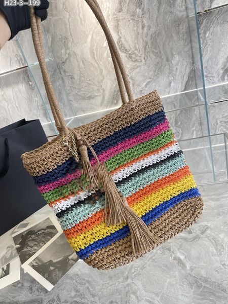 

luxurys designer bag lowe bucket shoulder bags purses women tote brand letter genuine leather handbags crossbody bag rainbow weave