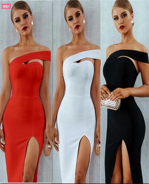 

woman dress plus size strapless split midi party dresses gown irregular dress vestido de mujer kobieta sukienka femme robe x03637372, Black;gray