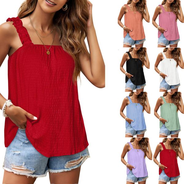 

women's tanks camis y2k women clothing tank fashion clothes casual streetwear summer shirts for women t-shirts sleeveless tees 230713, White