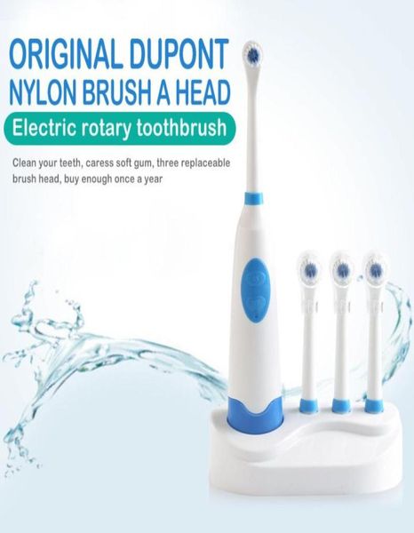 

rotary electric toothbrush waterproof electric smart bluetooth with 3 brush heads dental care1021260