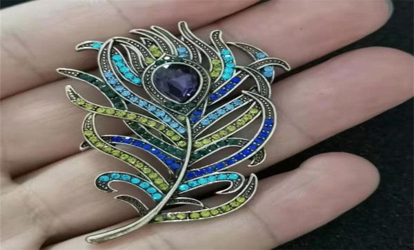 

1pcs boho peacock feathers brooch boho enamel pins deep blue brooches wedding accessories for cloth decorations 166c32239378, Gray