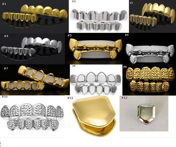 

14 styles real shiny real gold placting bottom grillz bling mouth teeth caps hip hop grills3630183, Black