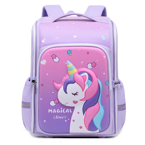 

backpacks girls cartoon unicorns backpacks for primary school 1-3 grade children school bookbag kids waterproof satchel bag 230712