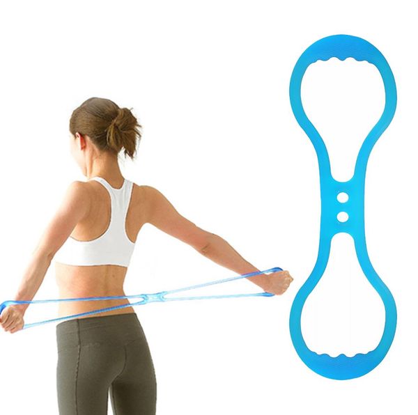 

workout exercise elastic silicone resistance band useful silicone resistance band durable fitness equipment tube with antislip ha8075352