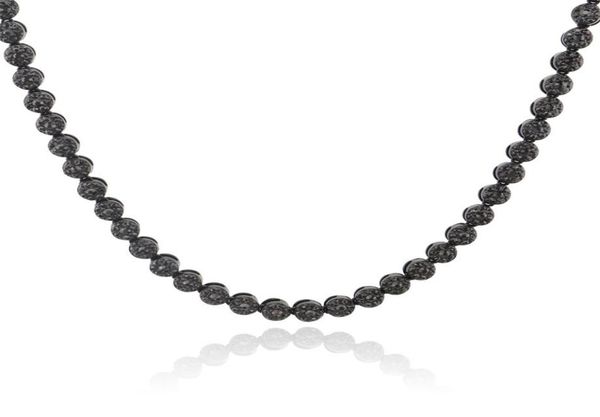 

fashionhip hop iced out chains necklaces gold black silver luxury designer gold chains tennis chain necklace mens diamond jewelry5987212