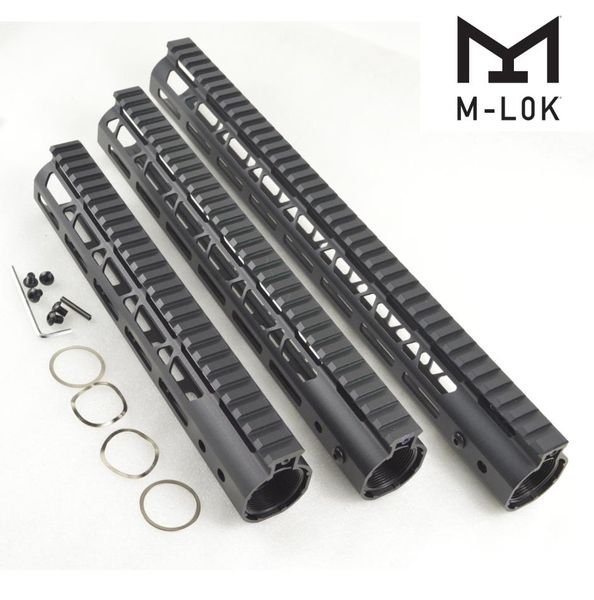 

101215 inch mlok handguard light design fit ar15 223556 black color aluminum barrel nut8168936