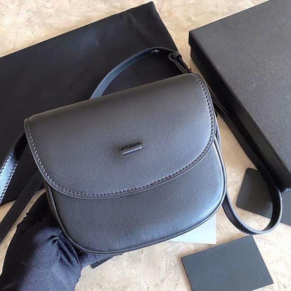 

saddle purse designer bag womens mens cross body luxurys shoulder bags genuine leather mini oval tote black handbag summer clutch flap bags