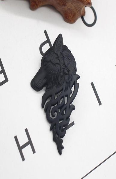 

eleizhenwta 1 pcs gold silver black metal wolf wedding bridal brooch collar pin lapel pins brooches mens accessories ornament1682984, Gray