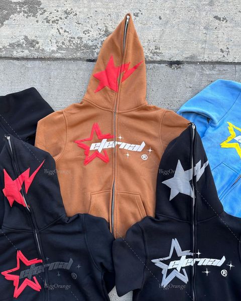 

mens hoodies sweatshirts meteor print fashion hoodie mens streetwear oversized zipper sweatshirt multicolor winter jacket harajuku teen 230, Black
