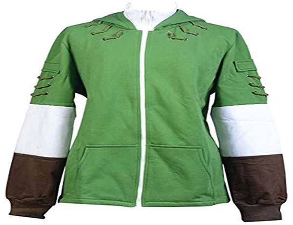 

the legend of zelda link hoodie zipper coat hyrule jacket cosplay costume4588021, Black