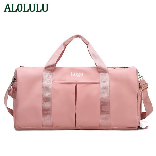 

al0lulu yoga bag double dry and wet separation gym bag swimming training sports bags portable messenger travel