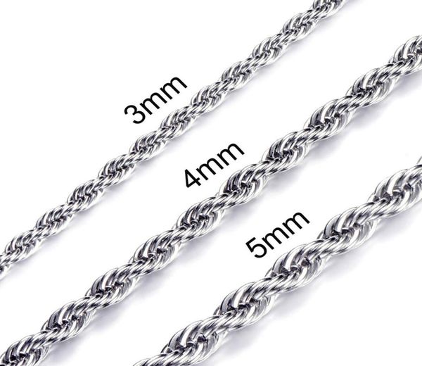 

ed chain necklace mens stainless steel fashion necklaces link chain for jewelry long necklace gifts for women accessories5749604, Silver