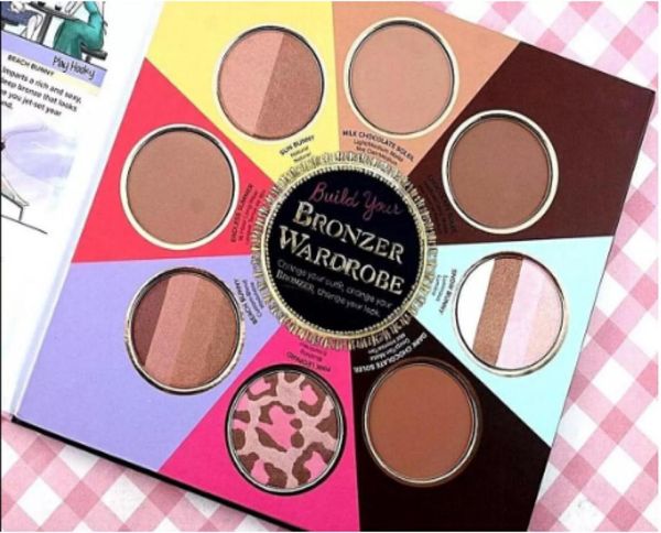 

eye shadow the little black book of bronzers bronzer wardrobe blush cheek highlighter cosmestics palette christmas dropship s1401015