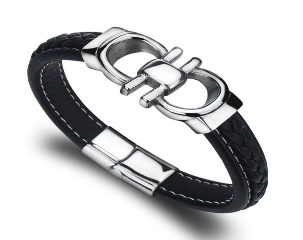 

bangle leather bracelet men039s jewelry gift scy115301234214569, Black