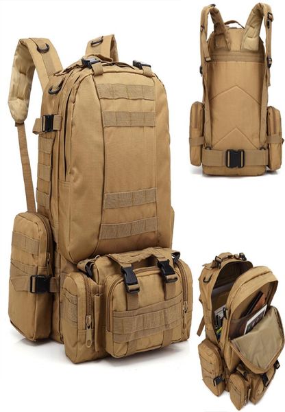 

tactical backpack 4 in 1 detachable molle bag army outdoor climbing sports rucksack military camping hiking fishing pack for male 3987860