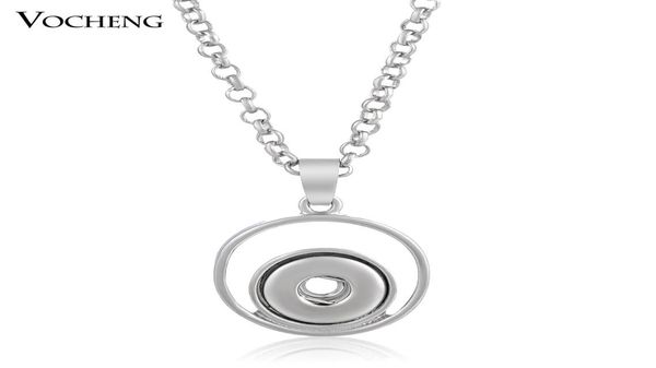 

ginger snap 12mm petitel snap button pendant necklace fashiontwo circles diy noosa jewelry with stainless steel chain nn0165624977, Silver