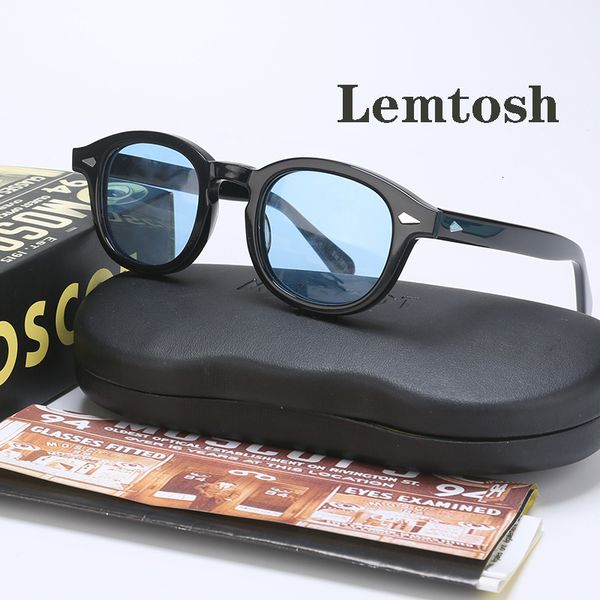 

sunglasses johnny depp polarized sunglasses men women luxury brand lemtosh sun glasses vintage acetate frame driver shade 230713, White;black