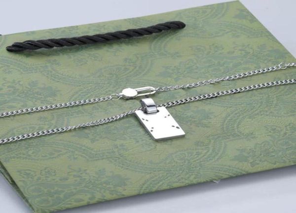 

vintage skull men necklace luxury women heart necklaces stainless steel punk pendant jewelry heart chains personality ghost hip ho4158190, Silver