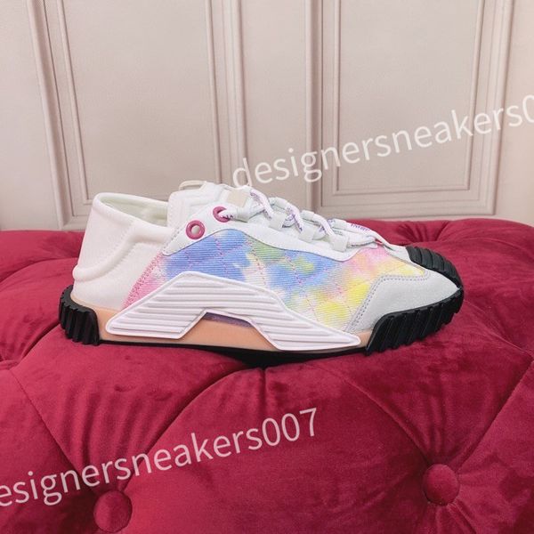 

womens sneakers casual technology shoe mens for designer brand fashion leather embroidery size 35-41 hc210428, Black