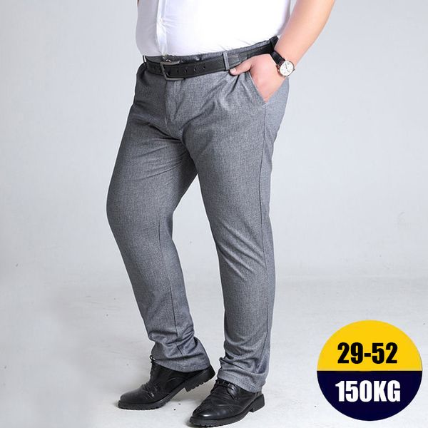 

men's pants 10xl oversizemen suit pants men's formal trousers slacks man casual dress tailoring clothes social clothing mens work, Black